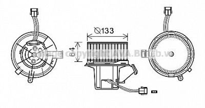 AVA QUALITY COOLING ms8640 -  Электродвигатель, вентиляция салона